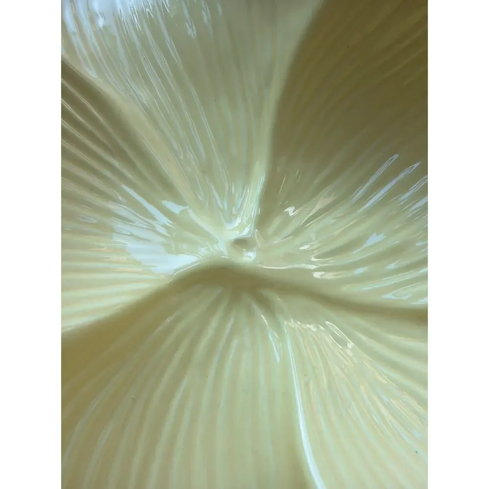 One Arhaus Yellow Magnolia Plates Flower Wall Hanging Decor Bowl 8”